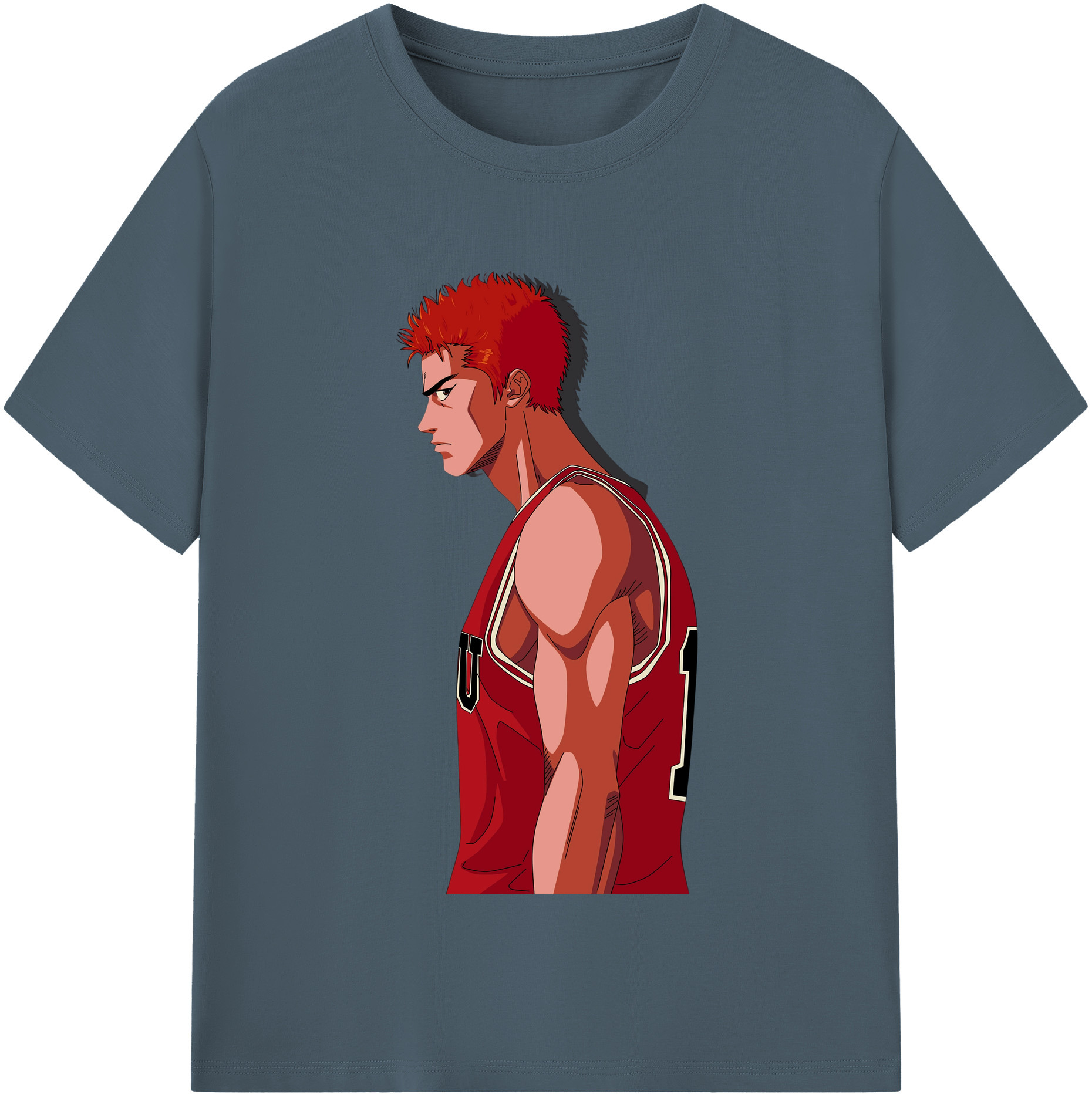 SLAM DUNK／スラムダンク 綿100％半袖Tシャツ（フロントプリント）